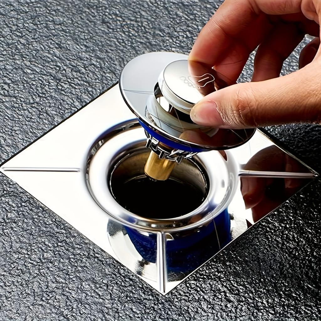 Крышка слива для ванной - Металлическая отделка, Защита от засоров, Дизайн с гладкими краями, Быстрый слив для душевых кабин и ванн, Идеально для ремонта и новых установок