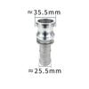 Алюминиевый муфта-соединитель Camlock для шлангов Нефтепромысловое распределение воды Алюминиевая конструкция Конструкция Cam and Groove Уплотнение в комплекте