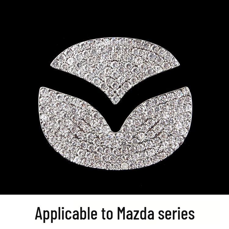 Наклейка со стразами на логотип руля - Стильное украшение салона автомобиля