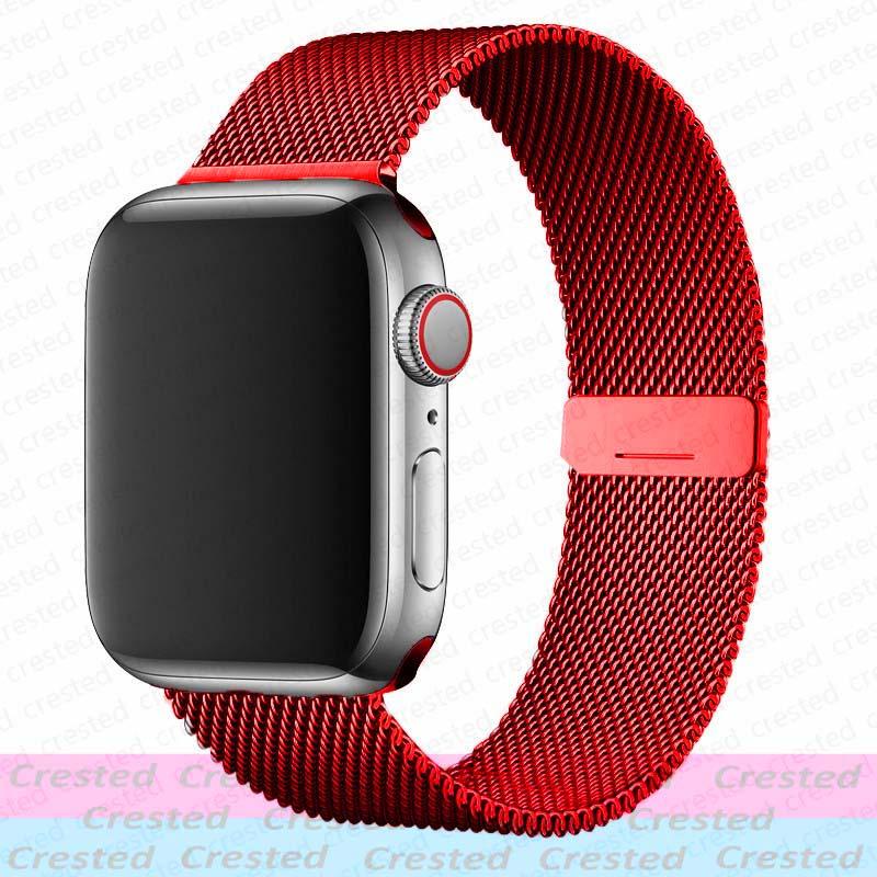Миланская петля Ремешок Для Apple Watch Ремешок 44мм 40мм 45мм 41мм 49мм 42мм 38мм correa bracelet iWatch серия 3 6 se 7 8 9 5 ultra 2