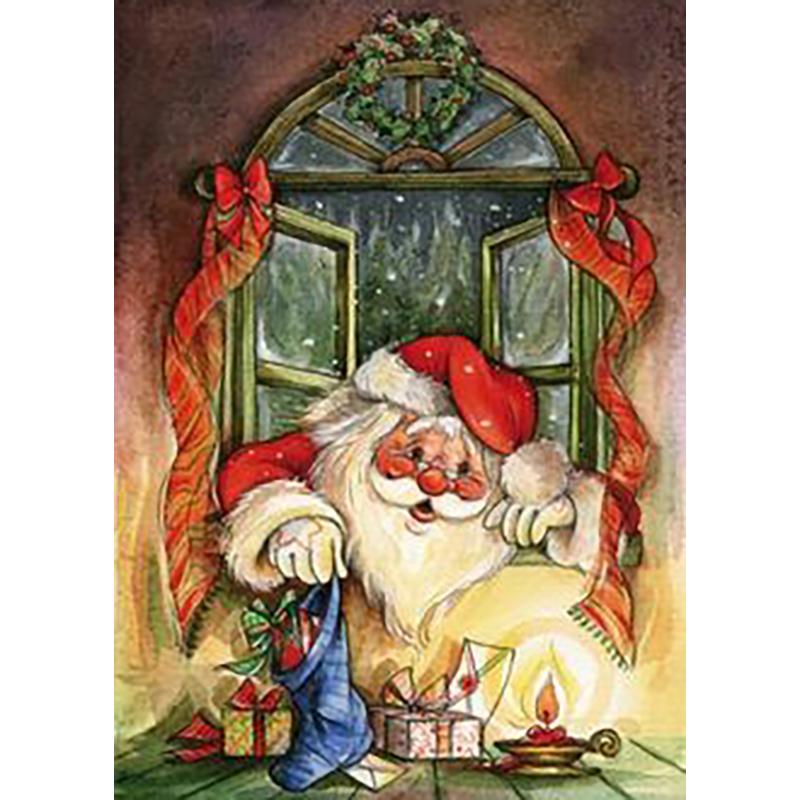 DIY Рождественская алмазная живопись 5D Санта-Клаус Алмазная вышивка Мозаика Набор для вышивки крестом Ремесла Подарок Настенное искусство Домашний декор