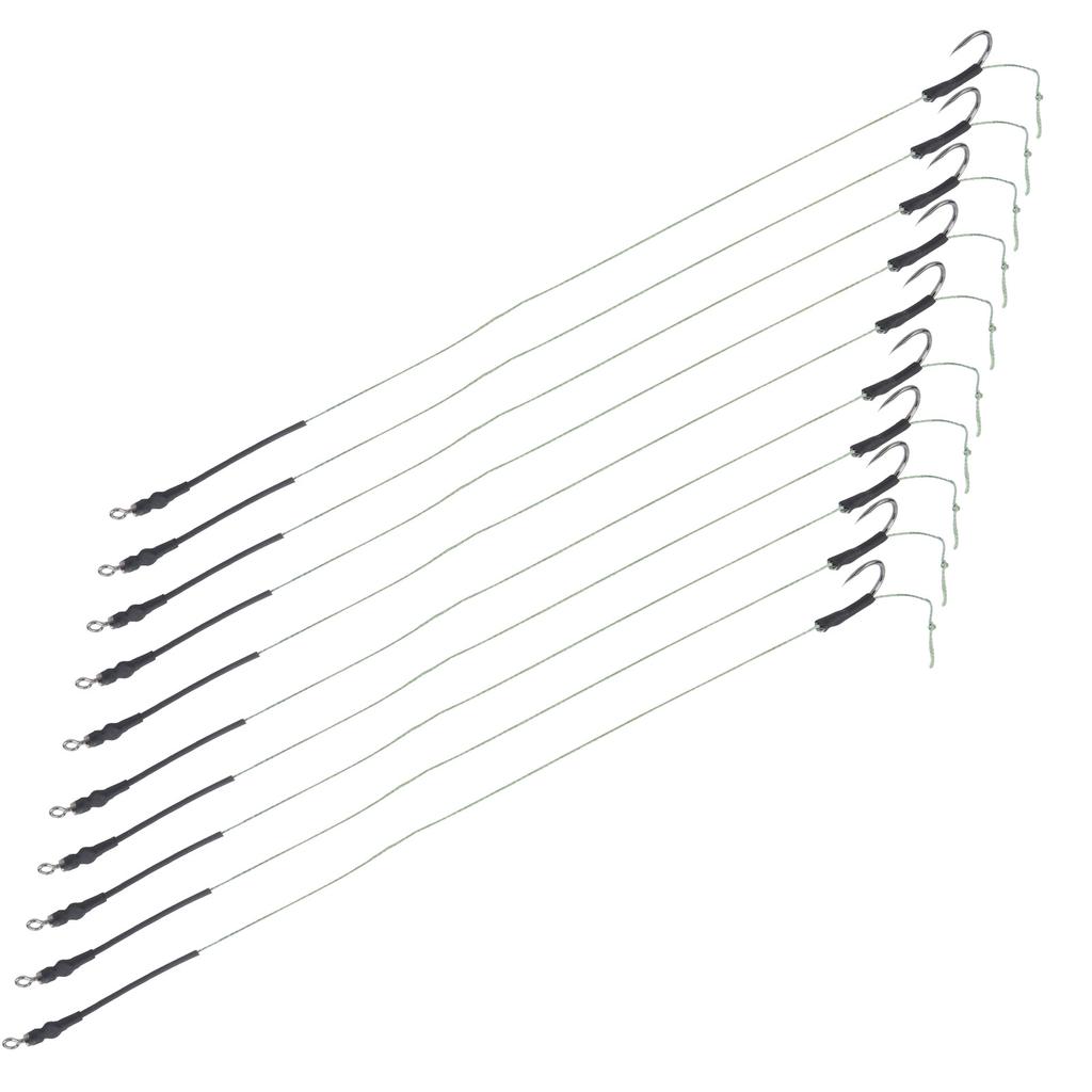 5 Комплектов Карповых Волосяных Оснасток Леска Металлические Крючки Леска для Насадки Готовые Крючковые Оснастки Рыболовный Аксессуар 11#