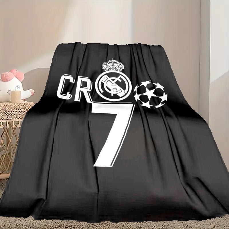 1pc Cristiano Ronaldo Blanket, Super Cozy Printed Home Blanket, All-Season Warmth