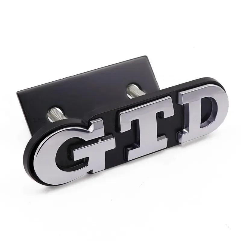 ankfz6 3D Metal Front Grille GTD Logo Emblem Rear Trunk Badge Stickers For Volkswagen VW Golf 2 4 5 6 7 R MK2 MK3 MK4 Car Accessories