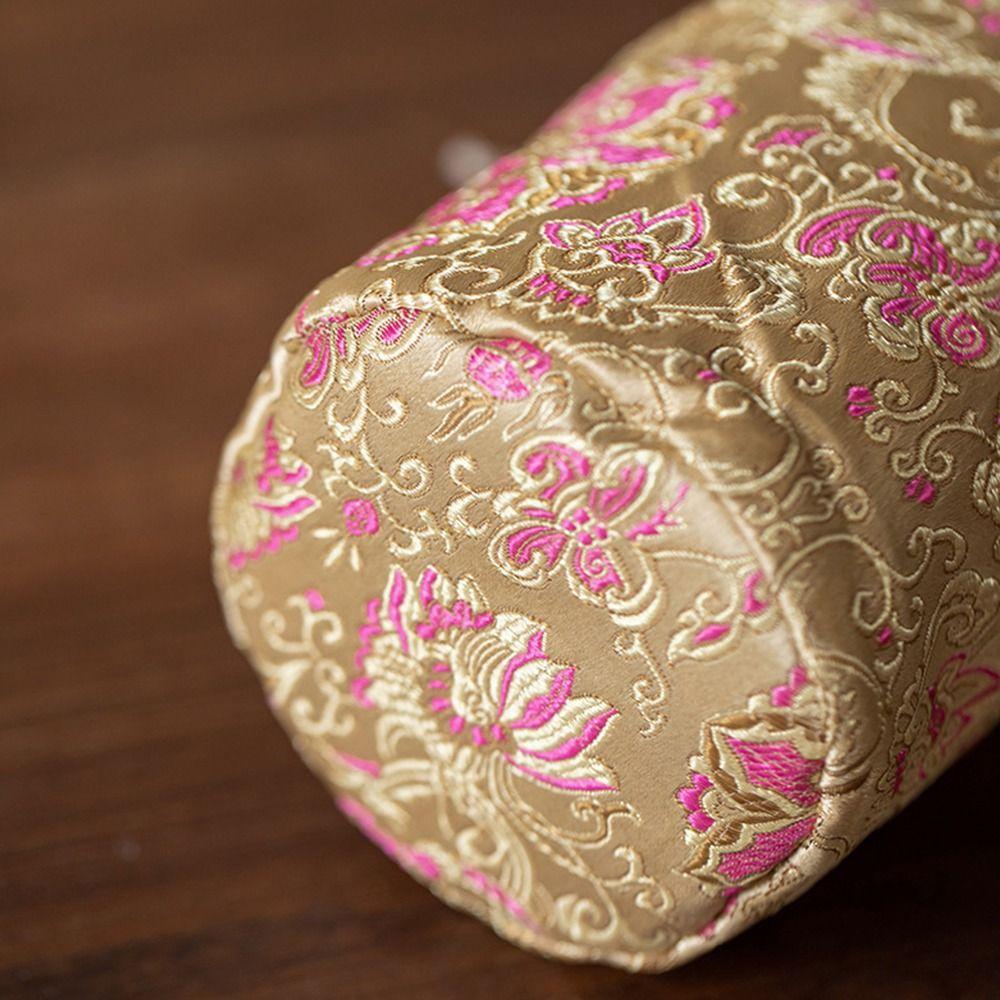 Сумка вышитая сумка с цветочным принтом на шнурке сумка-мешок карман сумка для хранения чайных инструментов фестиваль