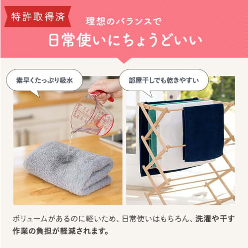 UCHINO Yokubari Towel Face Towels, Set of 4, Dark Blue, Available in 10 Colors, Patented, Absorbent, Quick-Drying, Antibacterial, Odor-Resistant, Ligh