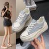 Platform Sports Shoes Woman In Lace-up Sneakers Women Comfort Running Vulcanized Shoes Athletic Thick Soled Trainers Shoes2024