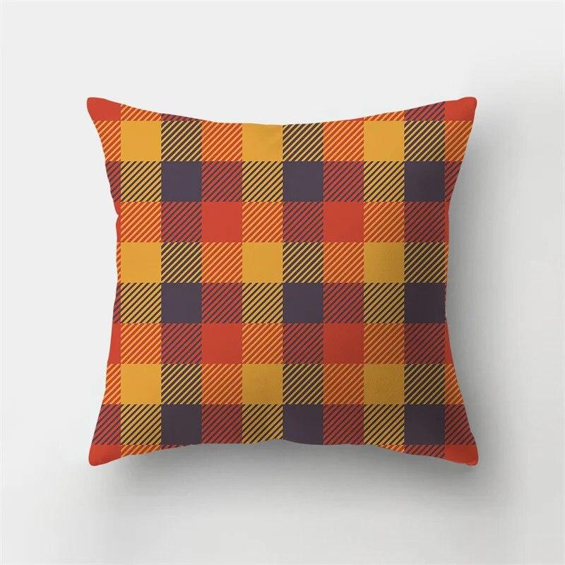 Autumn Landscape Printing Pillowcase Maple Leaf Tree Plant Sofa Cushion Cover Office Car Creative Decoration Home