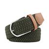 Ремень из искусственной кожи с пряжкой из плетеной ткани, эластичный пояс, классические холщовые ремни