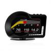Car HUD OBD+GPS Smart Digital Gauge with Ambient Light 6 Alarm Functions Accelerated Test Brake Test