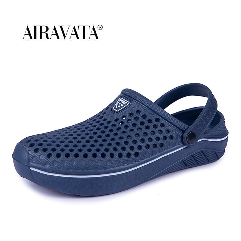 Mens Womens Summer Clogs Fashion Non-Slip Breathable Sandals Garden Bath Slippers Couples Shoes