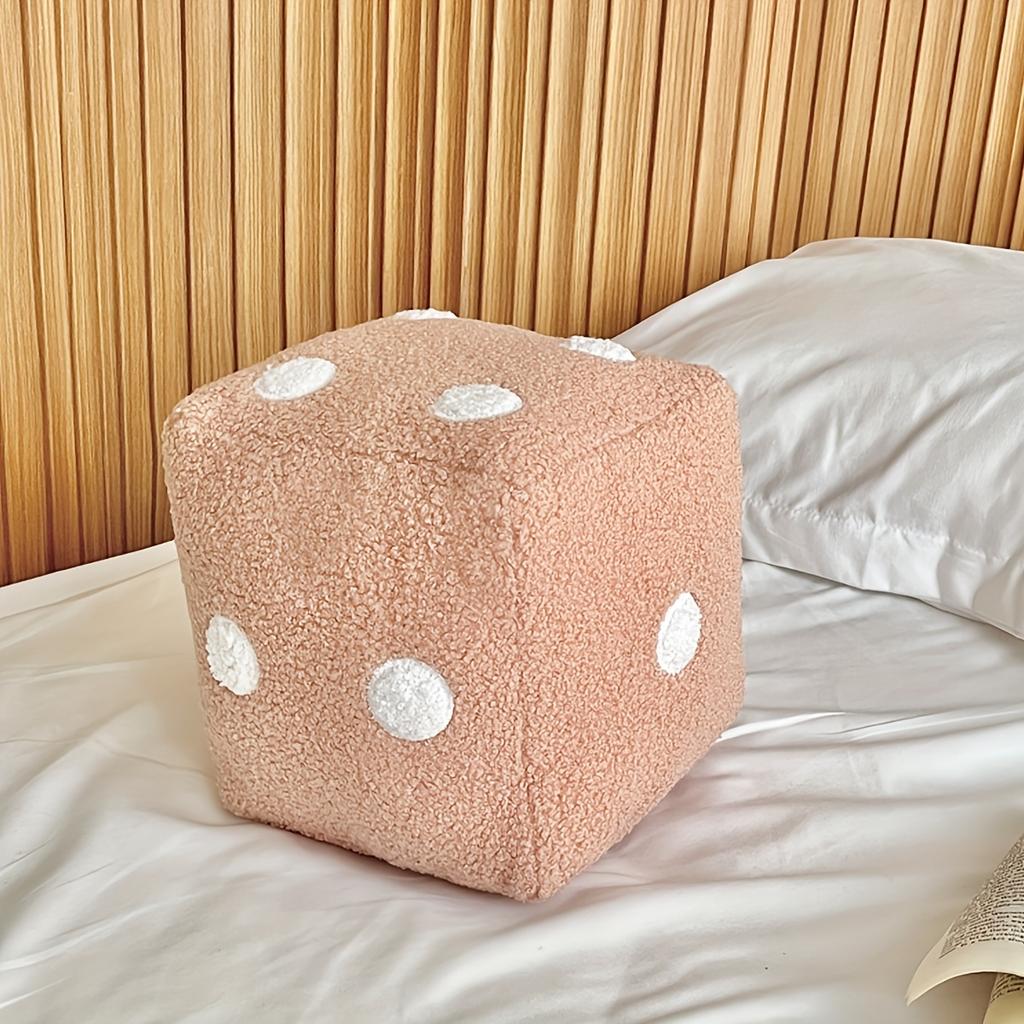 1pc Soft Throw Pillow 1pc Soft Decorative Dice Throw Pillow, Suitable for Living Room and Bedroom Couch, Home Decor Room Decoration, Removable
