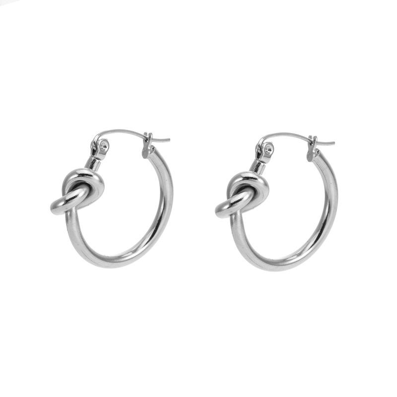 Модные нишевые круглые серьги-иглы без выцветания круглые серьги для женщин