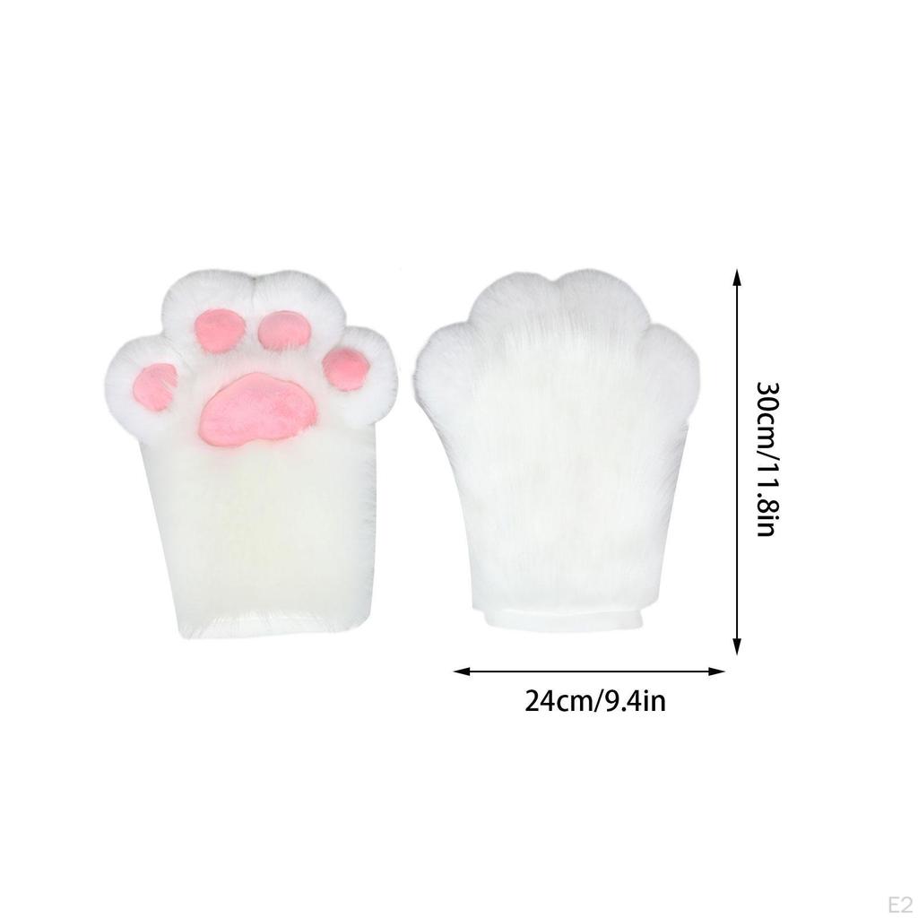 Cat Paw Gloves Costume Kitten Claw for Club Festival Prom Masquerade