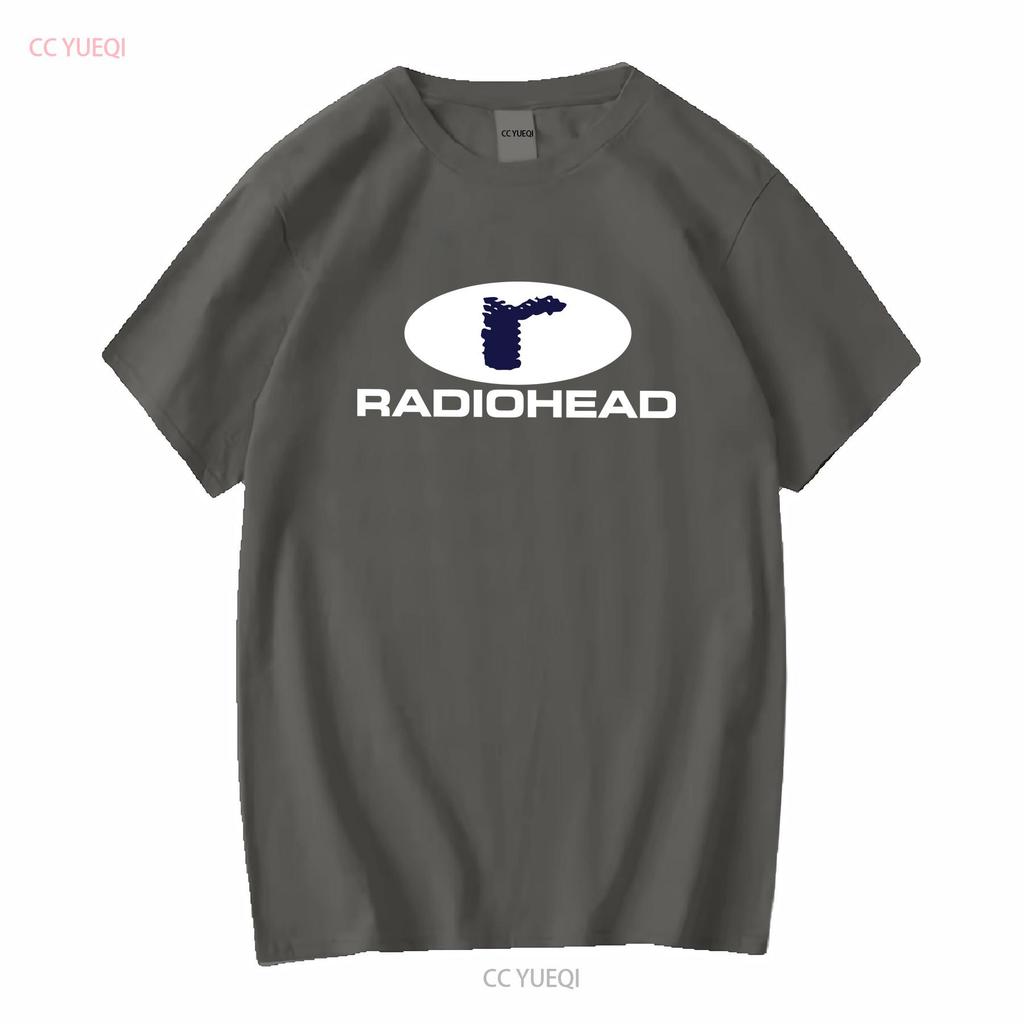 Футболка Radiohead Новая мужская с длинным или коротким рукавом винтажная стираная эластичная стильная унисекс удобная с небольшим графическим принтом модная