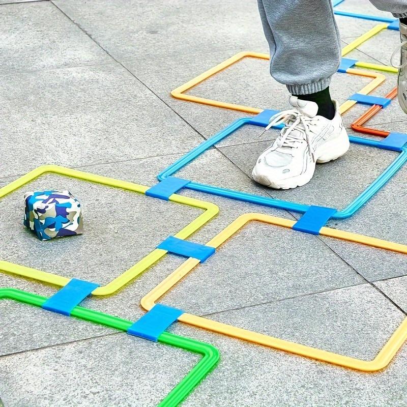 Игровой набор из 20 игрушек для сенсорных игр из прочного полипропиленового пластика с отскоками - многопользовательский отдых на свежем воздухе для улучшения быстрой реакции и ловкости, деятельность на заднем дворе