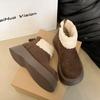 Thick-soled Heightening Snow Boots Women's New Winter Casual Versatile Velvet Thickened Non-slip Warm Cotton Shoes Women