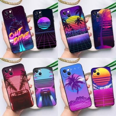 Чехол Retrowave Neon 80's для iPhone 11 12 13 Pro Max Mini X XR XS Max 6 7 8 Plus SE 2020, задняя крышка телефона