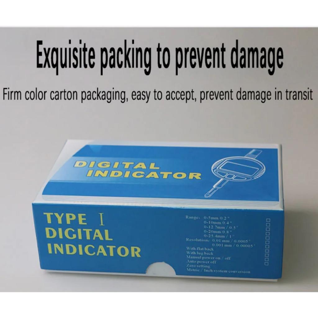 0-12,7 мм/0,5" 0-25,4 мм/1" Диапазон Цифровой Индикатор Циферблата Прецизионный Инструмент 0,01 мм/0,0005" 0,0001 мм/0,00005" Тестер Инструменты