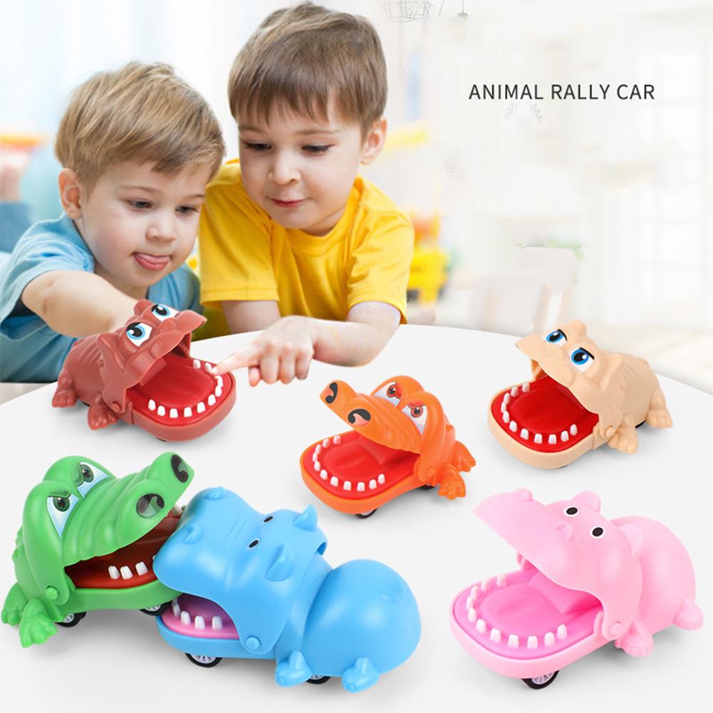 Pull Back Toy Cartoon Crocodile-shaped Bite Hand Toy Mini Pull Back Car Gift