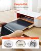 VEVOR Heat Transfer Vinyl, 304.8 x 15240mm, Glossy Black HTV Iron on Vinyl Roll, Easy to Cut and Weed, Strong Adhesion