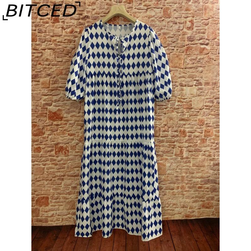 BITCED Женское летнее платье макси с принтом в богемном стиле