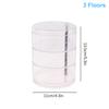 Transparent Storage Box Dust Proof And Waterproof Large Capacity Rotatable Jewelry Hairpin Jewelry Cosmetics Storage Box