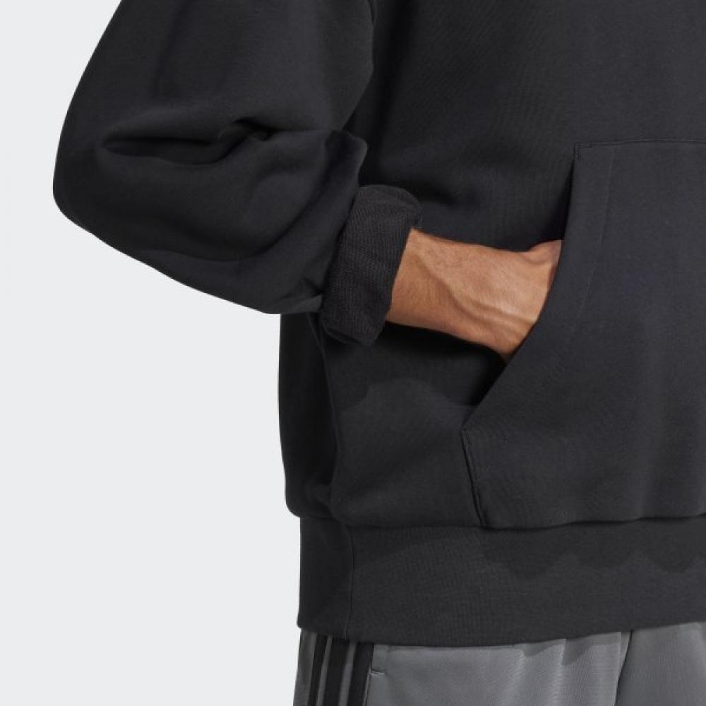 Adidas Унисекс повседневная весна-осень толстовка с капюшоном Adidas Jf3587 Essential Loose Fit 3 Bar Logo...