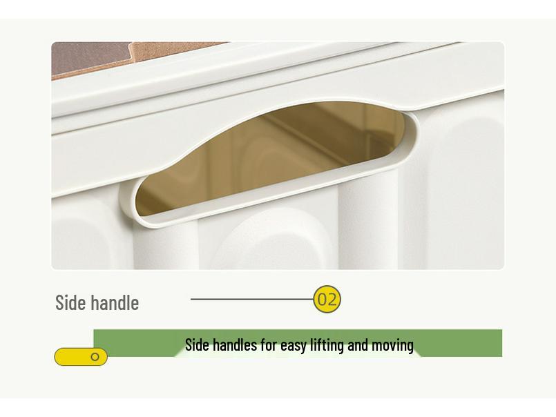 Портативная складная корзина для пикника с деревянной крышкой