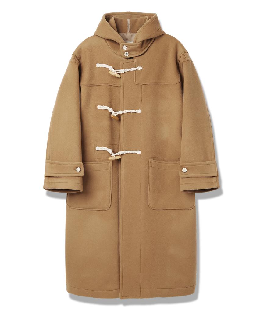 City Street Oversize Wool Duffle Coat - Camel