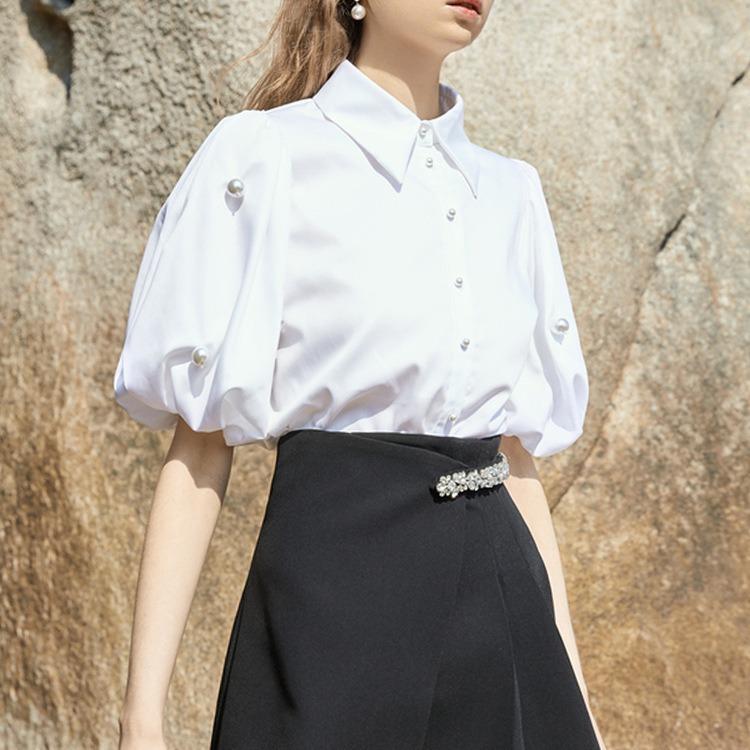 Белый жемчужный пуговиц для одежды, верхняя часть с ромбовидными пуговицами для рубашки, кардигана, круглые универсальные пластиковые пуговицы для свитера и пальто