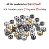 200-400 шт./лот 5/6 мм CCB очаровательные бусины-разделители, бусины-колеса, плоские круглые свободные бусины для DIY, принадлежности для изготовления ювелирных изделий, аксессуары