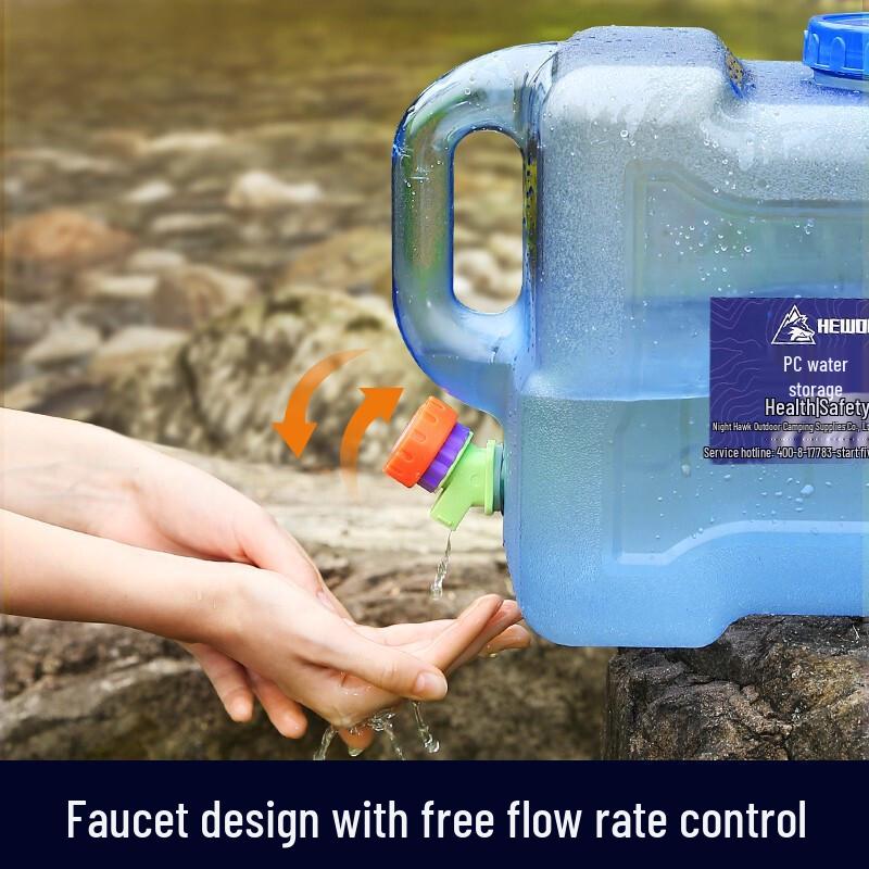 Outdoor Portable Water Bucket with Faucet