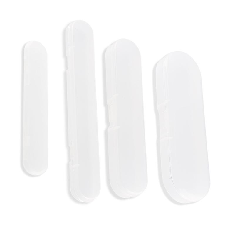 4 шт. полипропиленовая коробка, ящик для косметических инструментов, упаковочная коробка для ножа для бровей, прозрачная пластиковая коробка для хранения