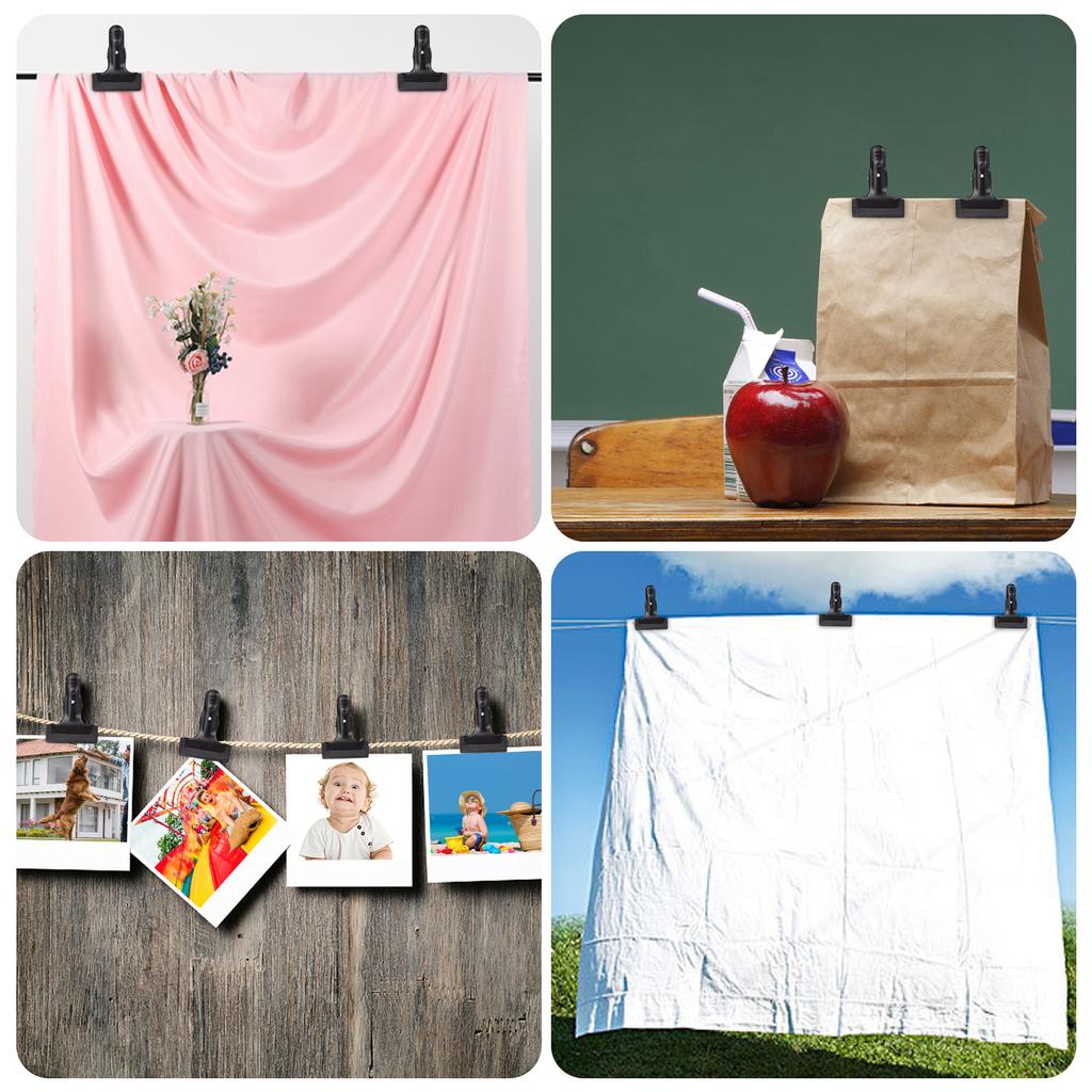 Сверхмощный пружинный металлический зажим для фотосъемки, зажимы для фона, держатель для фона с резиной