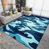 Военные камуфляжные темно-синие ковры с черепом для гостиной, спальни, уличные коврики для кемпинга, коврик для кухни, ванной комнаты, нескользящие коврики