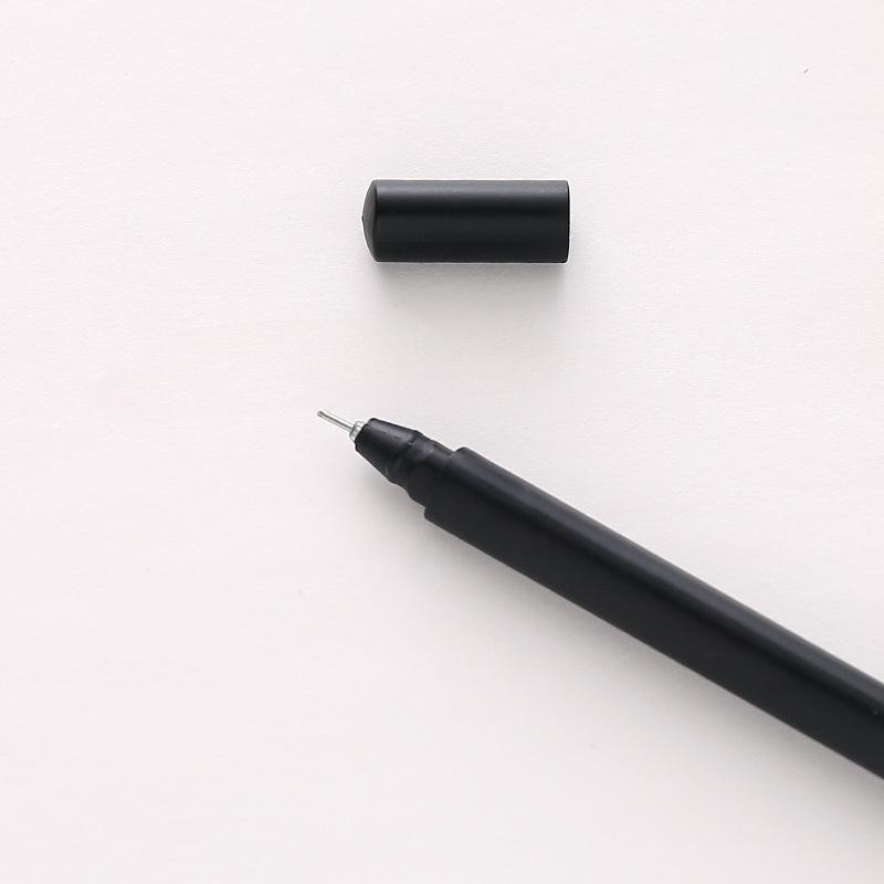 Unisex Pen Student with Red Pen Girl Black Pen Metal Pen Holder Stationery