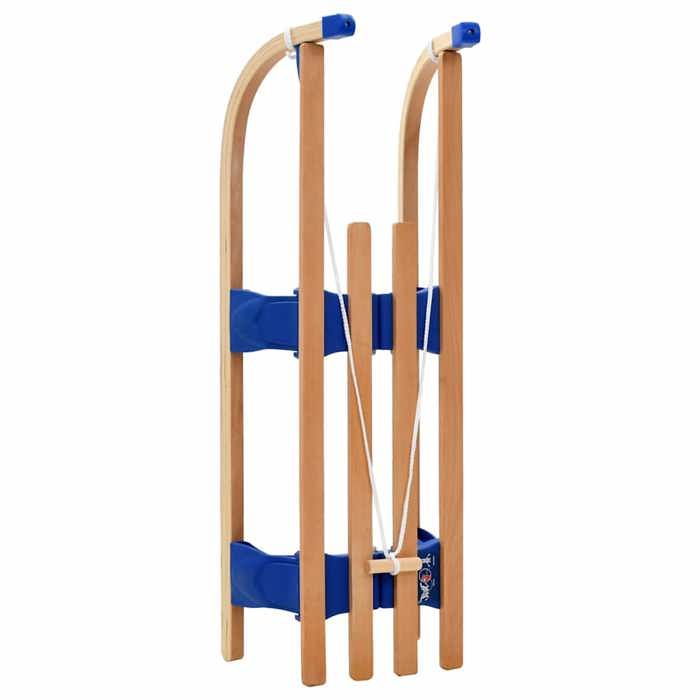 VidaXL Traîneau Pliable en Bois 110 cm Luge Amateurs de Neige Sports D'Hiver 91457