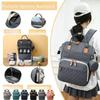Waterproof Wear-resistant Mom Backpack Multiple Compartments Diaper Bag Large Capacity Lightweight Mother Baby Bag Outdoor Bag