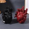 Ваза в виде сердца, сухой горшок, художественная ваза, статуя человека, ваза-контейнер, имитация анатомии, ваза в форме сердца, декоративная подарочная ваза, эстетический декор комнаты