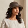 Portable Big Brimmed Woven Cap Hollow Out Bucket Hat Folding Sun Cap Bow Fisherman Cap  Camping