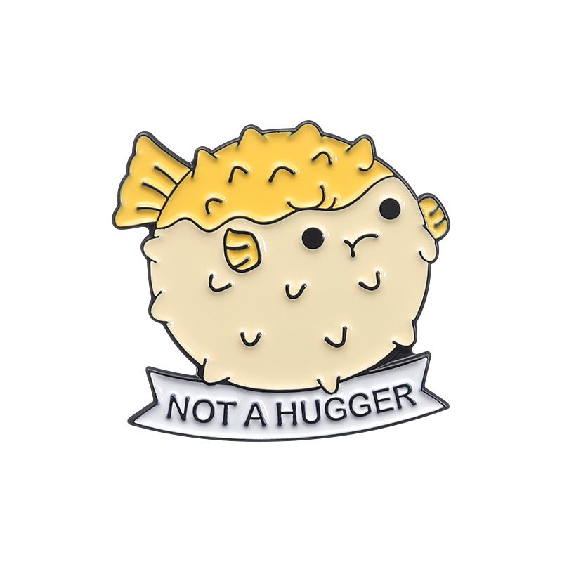 Ежовый кактус Не обниматься Эмалевые значки Милые мультяшные колючие животные Лягушка Брошь Значок на лацкан рюкзака Подарок для друзей Оптом