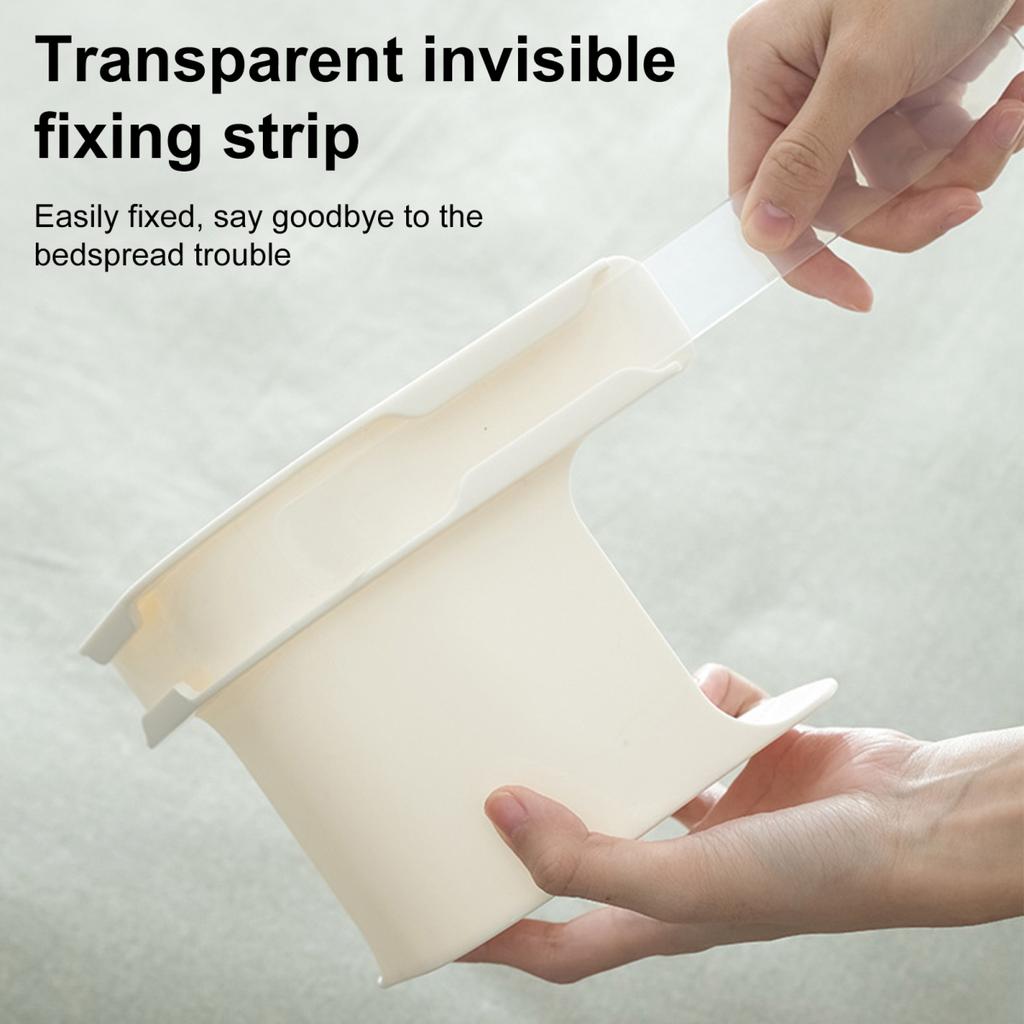 Yousheng 4Pcs Bed Sheet Holder with Lock Strip Heavy Duty Keep Sheets Tight Corner Fitted Sheet Strap Clip Keeper Fastener Fit All Mattress Size