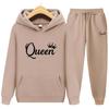 Men Tracksuits Set Spring Autumn Queen Print Tracksuit For Women Men Hoodie Clothing Men Running Set Winter Suit Sports
