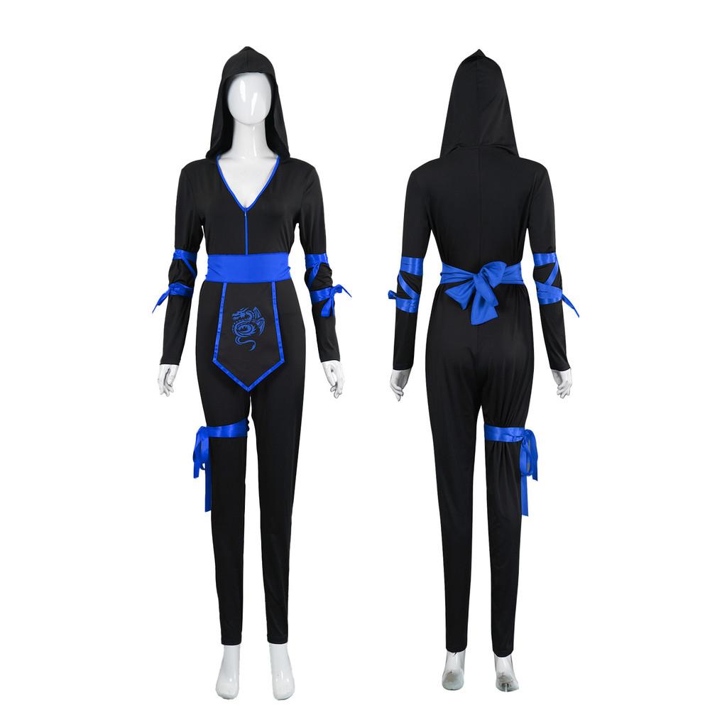 Adult Halloween Female Ninja Role Playing Black Uniform Stage Dress Performance
