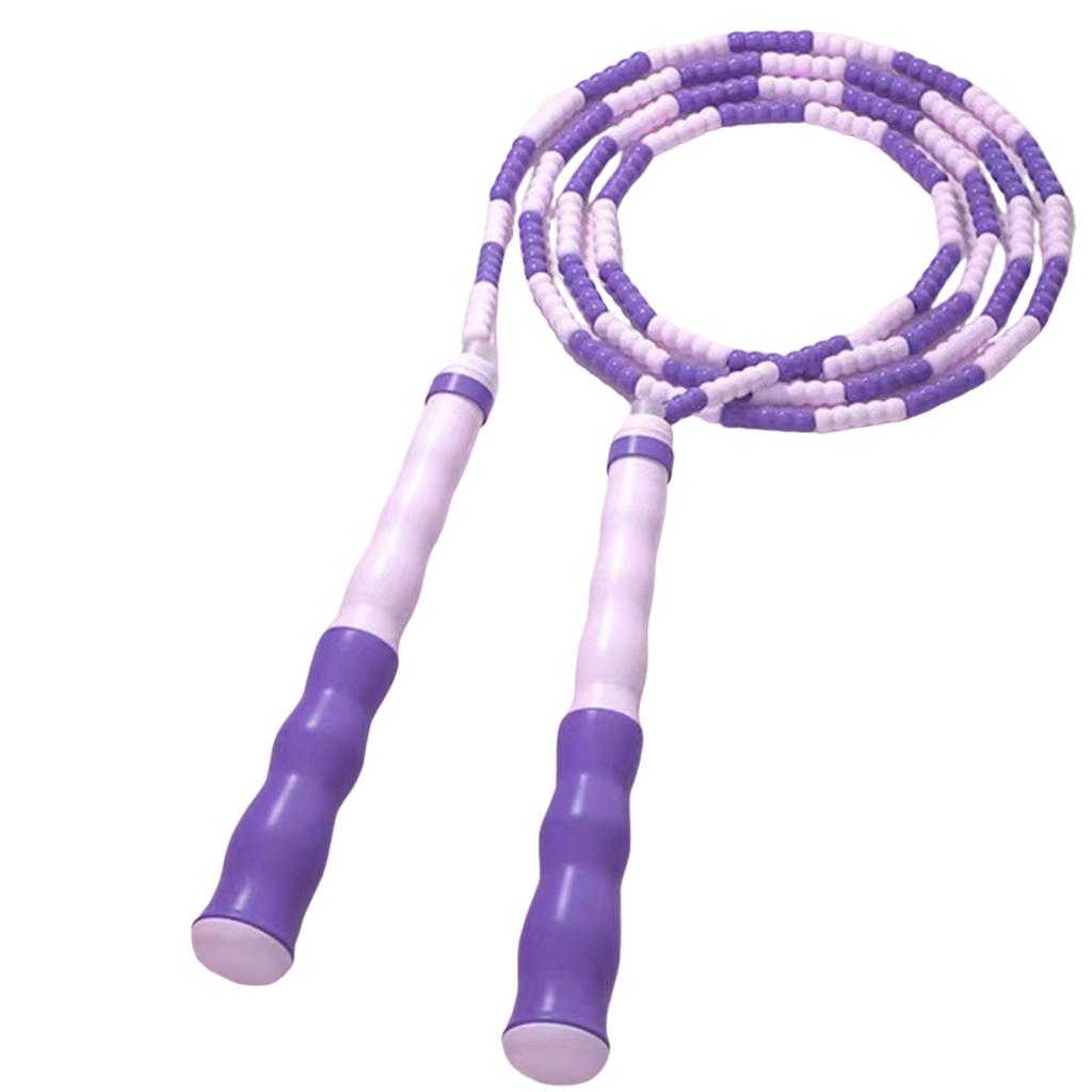 Скакалка Yousheng Beaded Jumping Rope Эргономичная удобная ручка Регулируемая гибкость Упражнение Физическое тестирование ПВХ Тренировочная скакалка для спорта