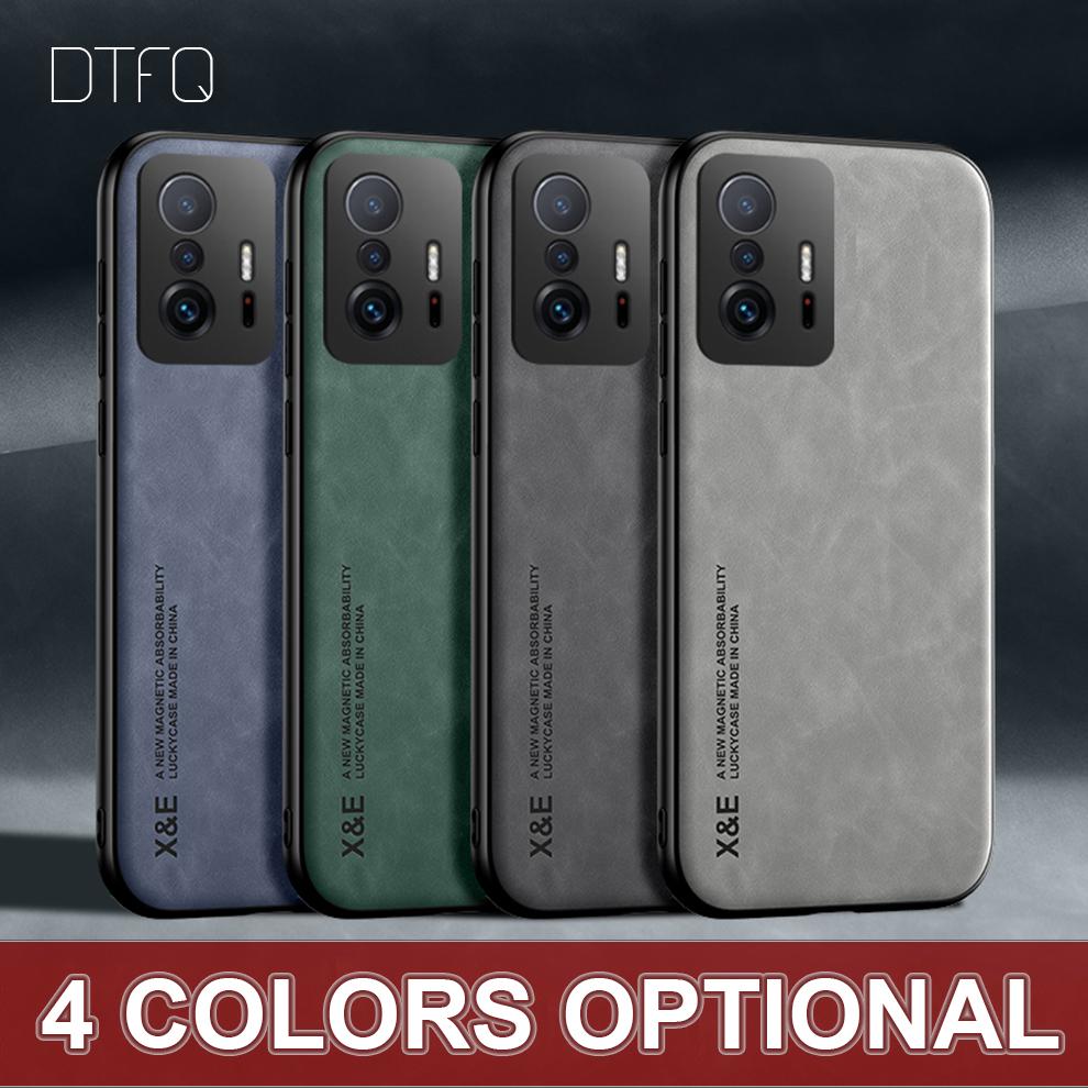 Case for Xiaomi 11T Pro Magnetic Car Holder Cover for Xiaomi 11T Luxury Leather Case for Xiaomi 11T Pro Case for Xiaomi 11T