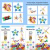 Geometric Snowflake Building Blocks Set For Kids With Developmental Educational Toy For Ages 3 To 6