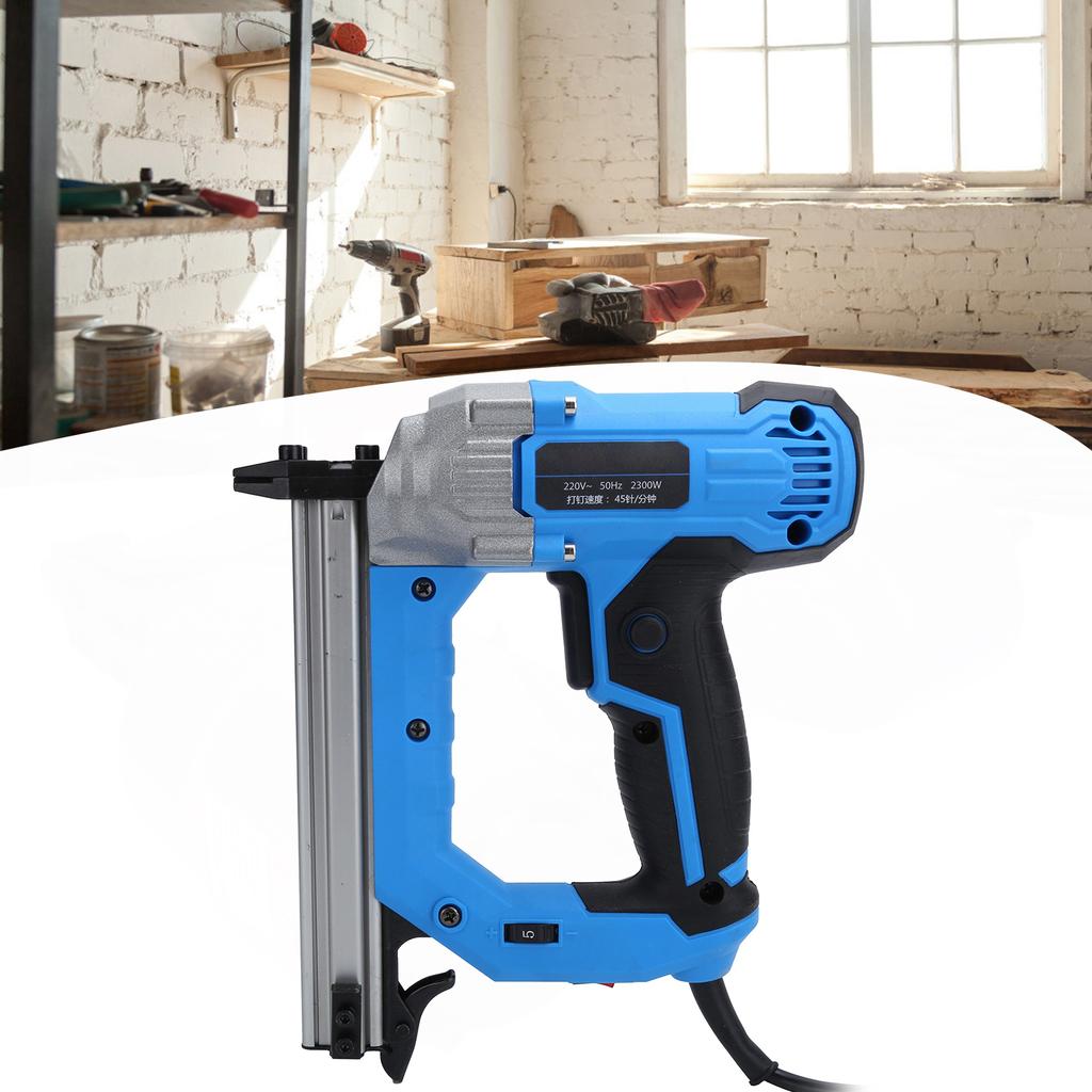 2.3KW Electric Nailer Stapler Straight Nail Staple Guns Woodworking Tool