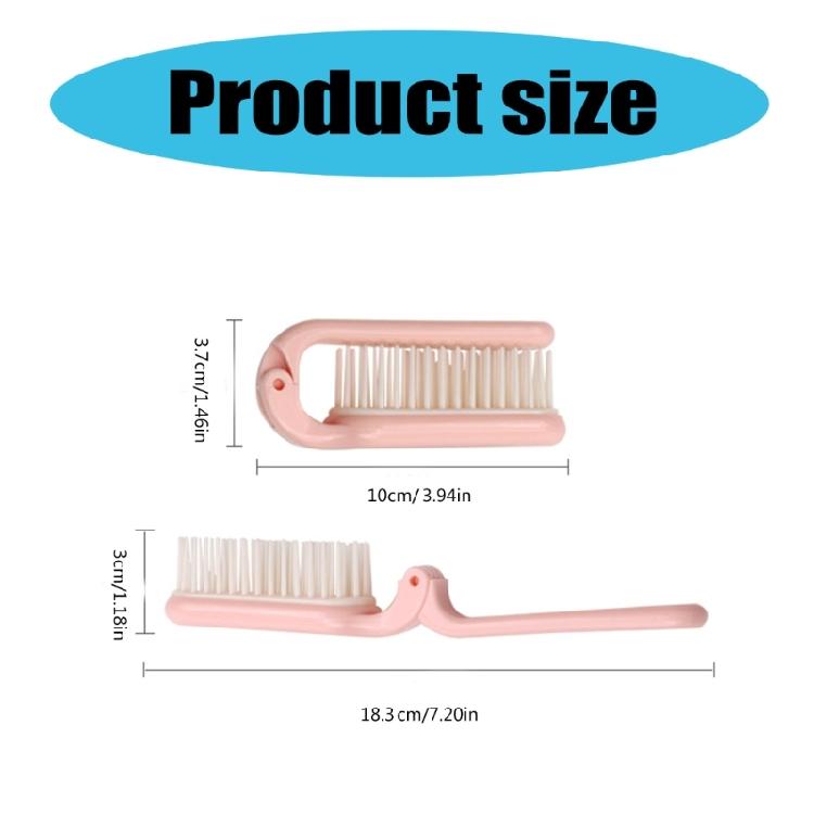 Foldable Hair Comb Travel Hair Brush Pocket Comb Folding Hair Massage Comb Foldable Hair Brush Pocket Brush